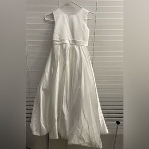 NWT gown gallery dress white girls size 8